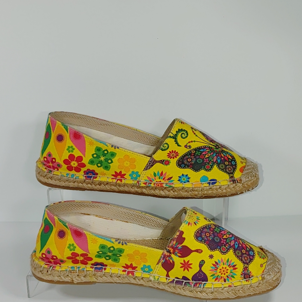 COTTO Women's Yellow Butterfly Espadrilles - Picture 4 of 9